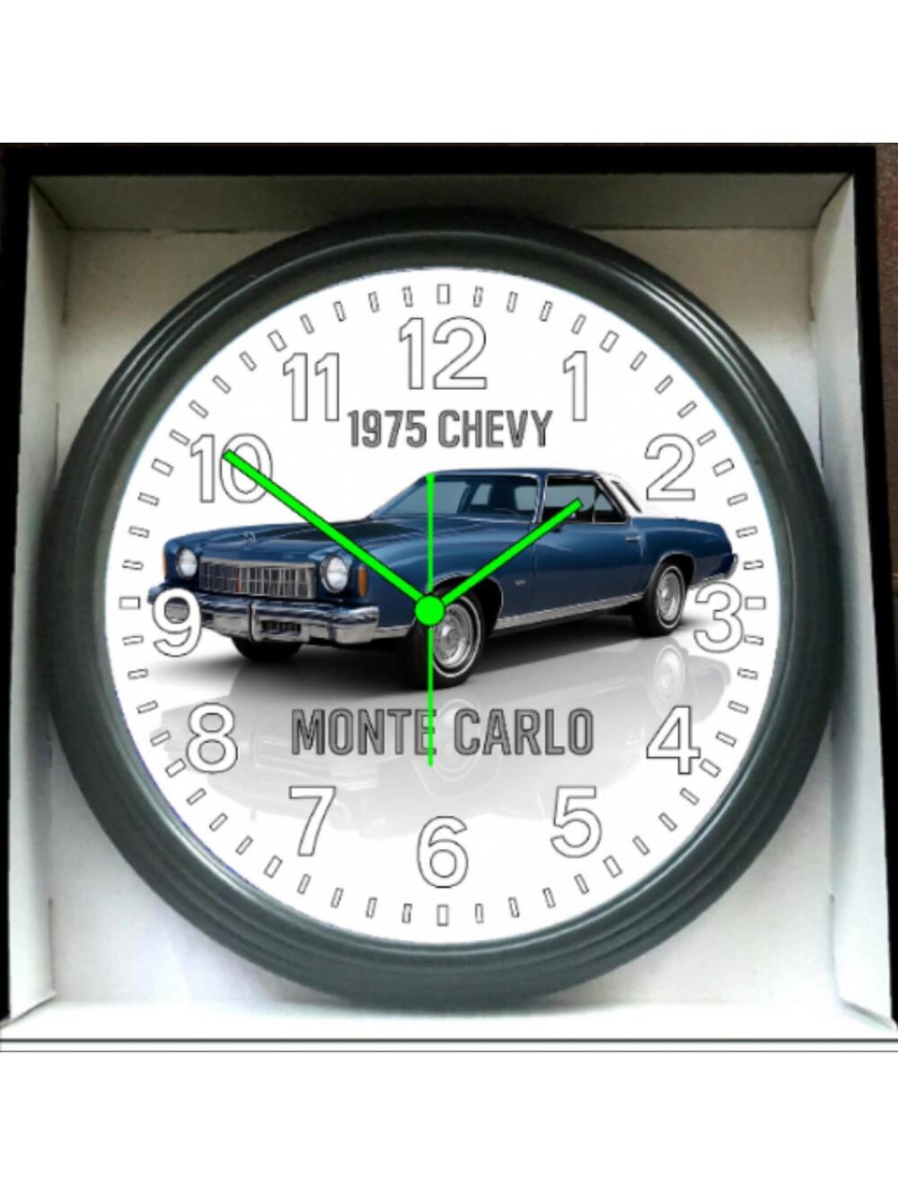 1975 Monte Carlo Glow In The Dark Wall Clock New!